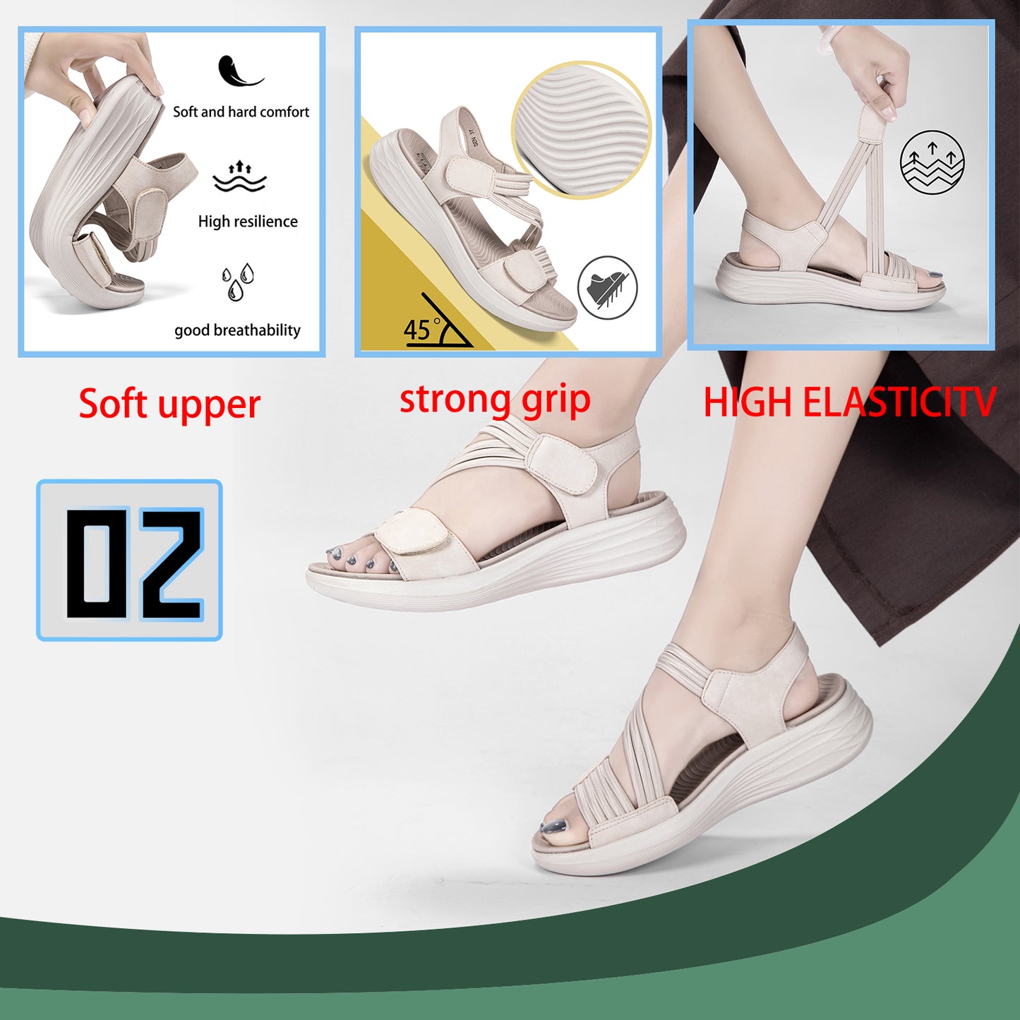 Sen Grey Sandals